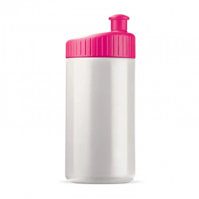 GOURDE DE SPORT PUBLICITAIRE 500ML TRANSLUCIDE 'TRAIL' - rose