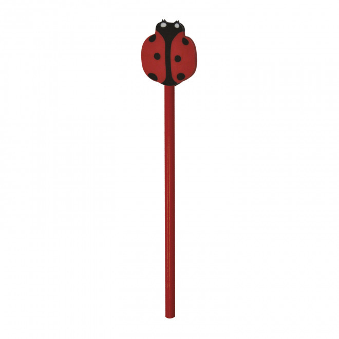 CRAYON EN BOIS PERSONNALISABLE 'GINY'  - coccinelle