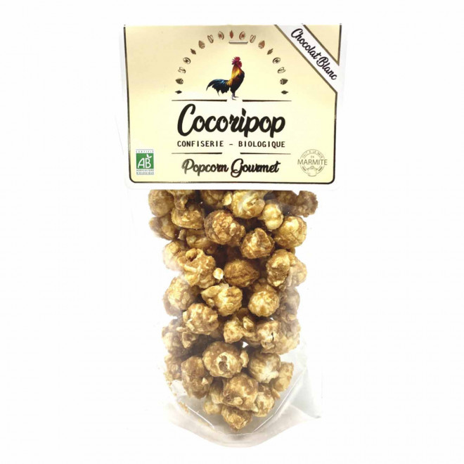 SACHET DE POPCORN 80G COCORIPOP® 'GOURMET' - chocolat blanc