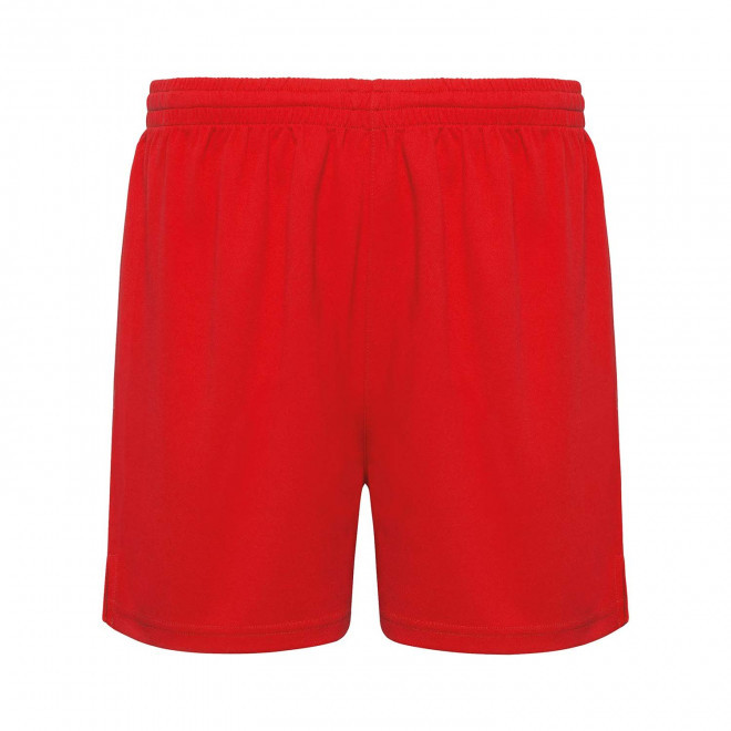 SHORT DE SPORT ENFANT PERSONNALISABLE 'PLAYER' - rouge