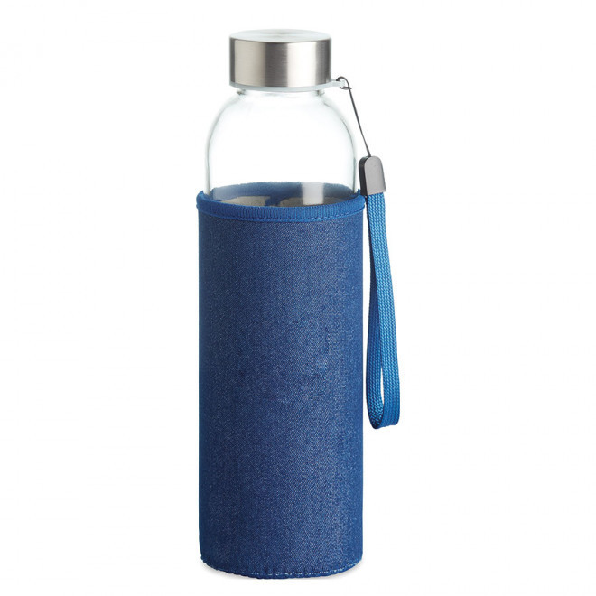 BOUTEILLE EN VERRE/NEOPRENE PUBLICITAIRE 'BOCA DENIM' - bleu