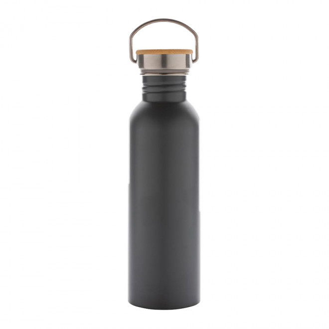 GOURDE PERSONNALISABLE ACIER INOXYDABLE 700ML 'HOLLDO' - gris