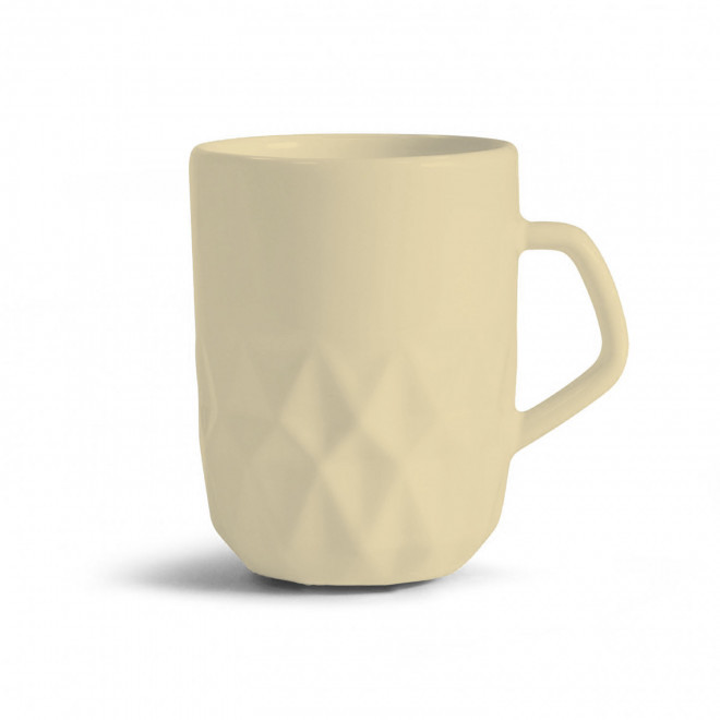 MUG CERAMIQUE PERSONNALISABLE EUROPE 280 ML 'CELESTA' - jaune pale