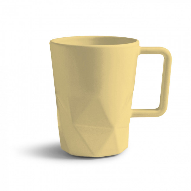 MUG CERAMIQUE PERSONNALISABLE EUROPE 320 ML 'CELESTA' - jaune clair mat