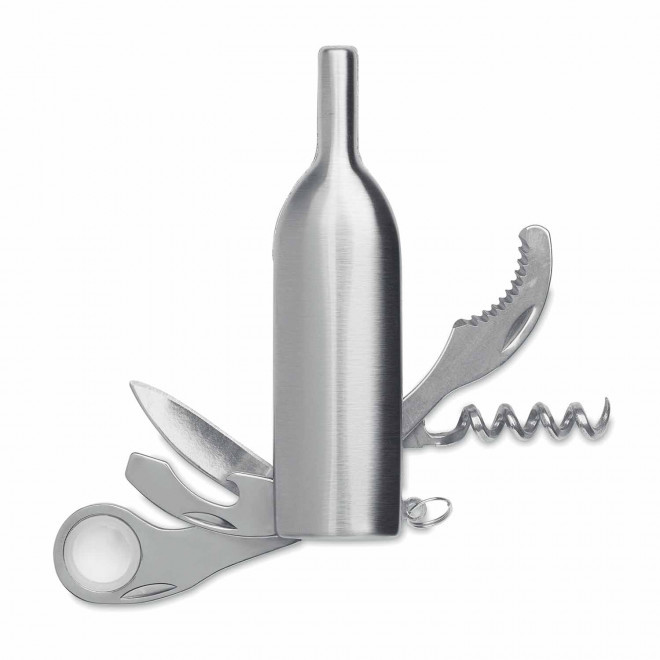 TIRE BOUCHON MULTIFONCTIONS PERSONNALISABLE 'CLOPTI' - gris