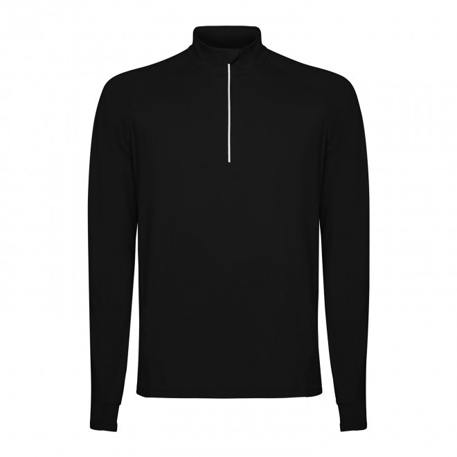 SWEAT DEMI-ZIP RESPIRANT HOMME PERSONNALISABLE 'ESTAMBUL' - noir