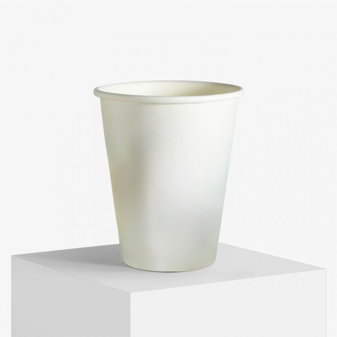 GOBELET CARTON BIODEGRADABLE PERSONNALISE 24CL 'KUPPO' - blanc