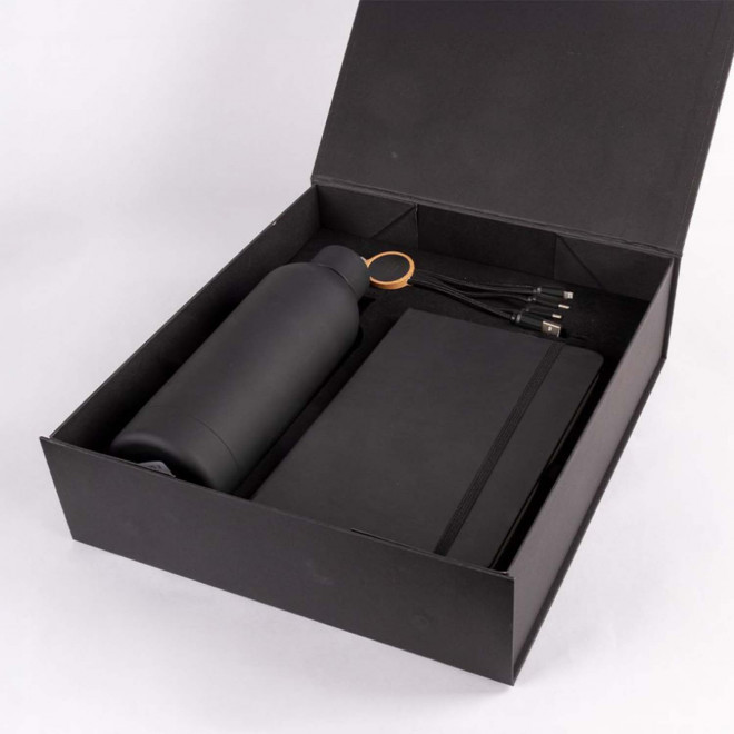 COFFRET CADEAU AFFAIRES PERSONNALISABLE 'TAMY' - noir