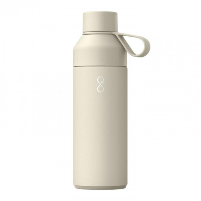 BOUTEILLE ISOTHERME 500ML PERSONNALISABLE 'OCEAN BOTTLE' - beige