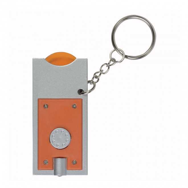 EXPRESS 72H - PORTE-CLÉS LAMPE JETON PERSONNALISÉ 'ALLEGRO'  - orange