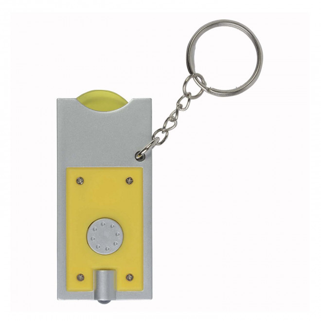 EXPRESS 72H - PORTE-CLÉS LAMPE JETON PERSONNALISÉ 'ALLEGRO'  - jaune