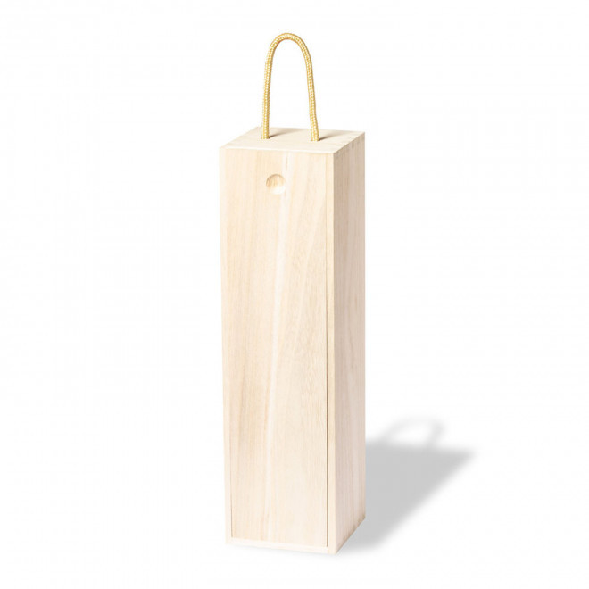 BOITE PERSONNALISABLE POUR BOUTEILLE DE VIN 'DAYNIT' - naturel