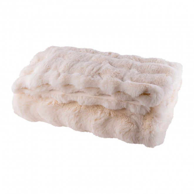 PLAID BI MATIERE PERSONNALISABLE 'BERROY' - blanc