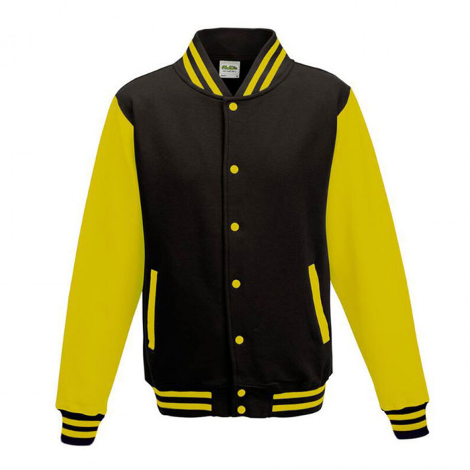 VESTE PERSONNALISÉE SWEAT 'PITCHER' - noir/jaune