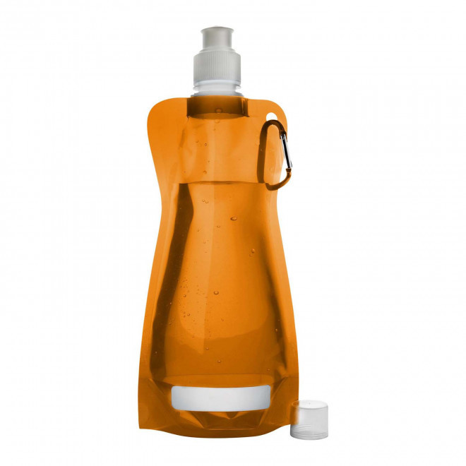 EXP.24H - GOURDE PERSONNALISABLE AVEC MOUSQUETON 'FITTY'  - orange