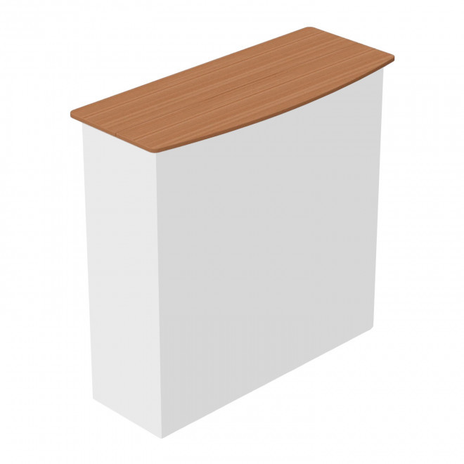 COMPTOIR D'ACCUEIL PERSONNALISÉ 'VELCRO BAR' - planche bois chêne