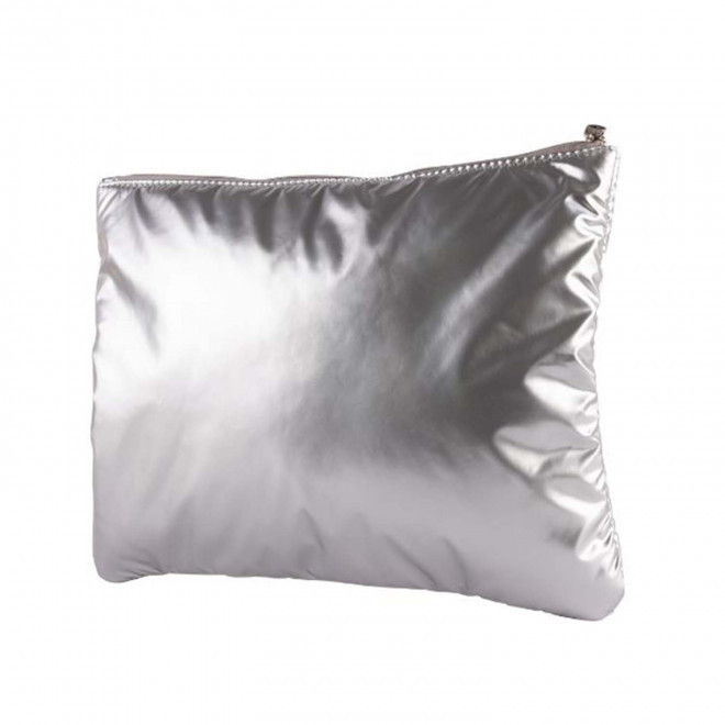 TROUSSE DE TOILETTE MATELASSEE PERSONNALISABLE 'CHILIS' - argenté