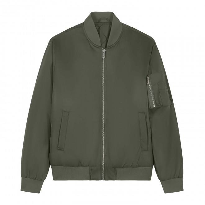 VESTE BOMBER PERSONNALISEE UNISEXE 'BOMBER 2.0' - vert kaki