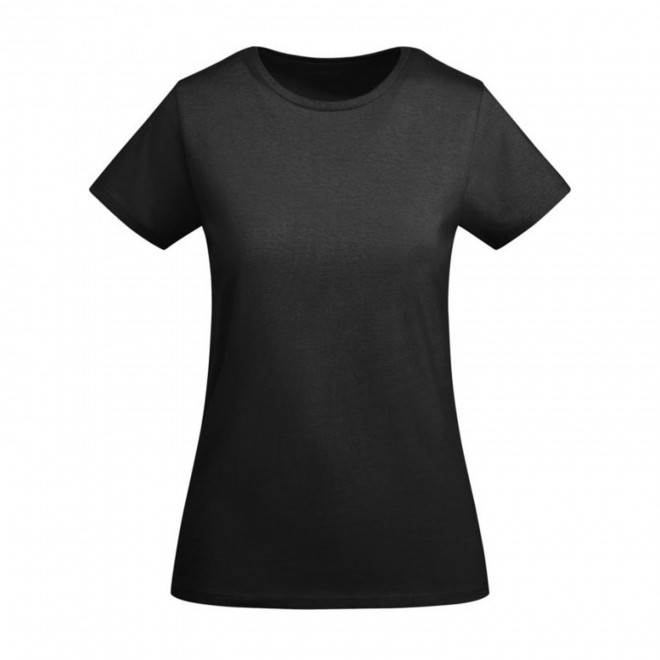 TEE-SHIRT FEMME COULEUR BIO PERSONNALISABLE 'BREDA' - noir