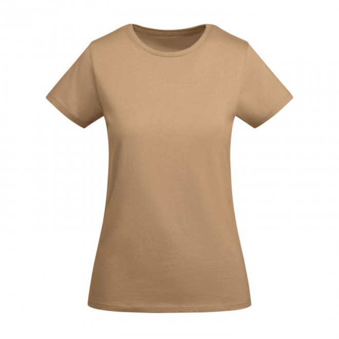 TEE-SHIRT FEMME COULEUR BIO PERSONNALISABLE 'BREDA' - orange clair