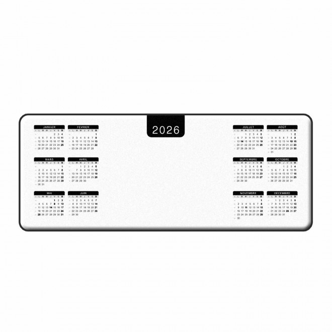 TAPIS DE SOURIS SOUS-MAIN PERSONNALISABLE 'TANGAN DATE' - noir