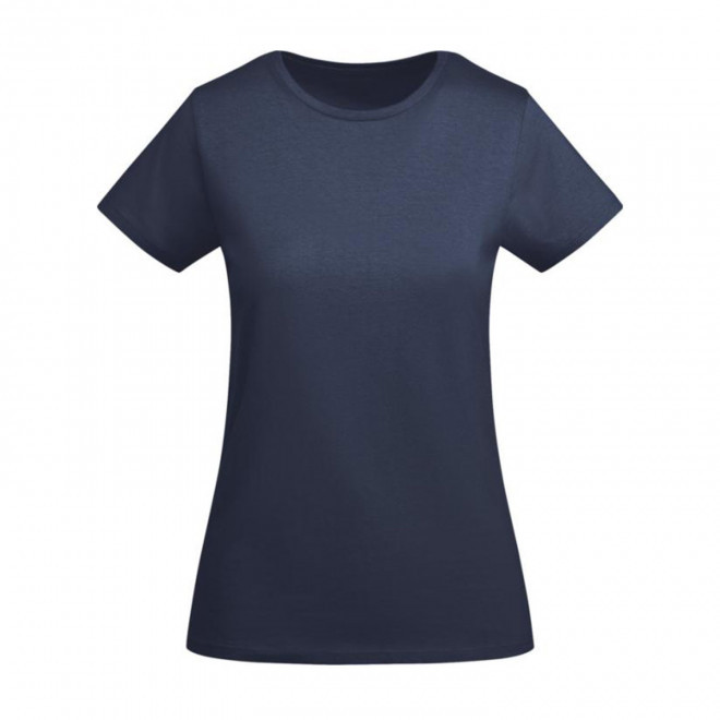 TEE-SHIRT FEMME COULEUR BIO PERSONNALISABLE 'BREDA' - bleu marine