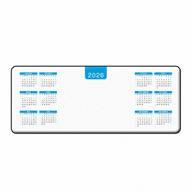 TAPIS DE SOURIS SOUS-MAIN PERSONNALISABLE 'TANGAN DATE' - bleu