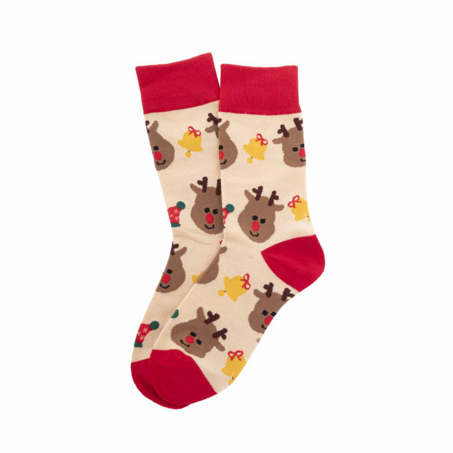 CHAUSSETTES DE NOEL PERSONNALISABLE 'KELLA' - renne