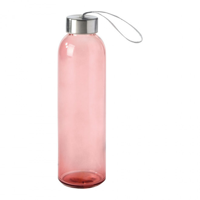 BOUTEILLE PUBLICITAIRE EN VERRE 500ML 'LUCARA' - rouge