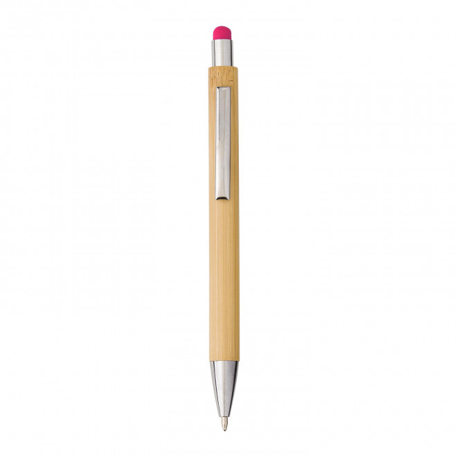 STYLO BILLE BAMBOU PERSONNALISABLE 'KETA' - fuchsia