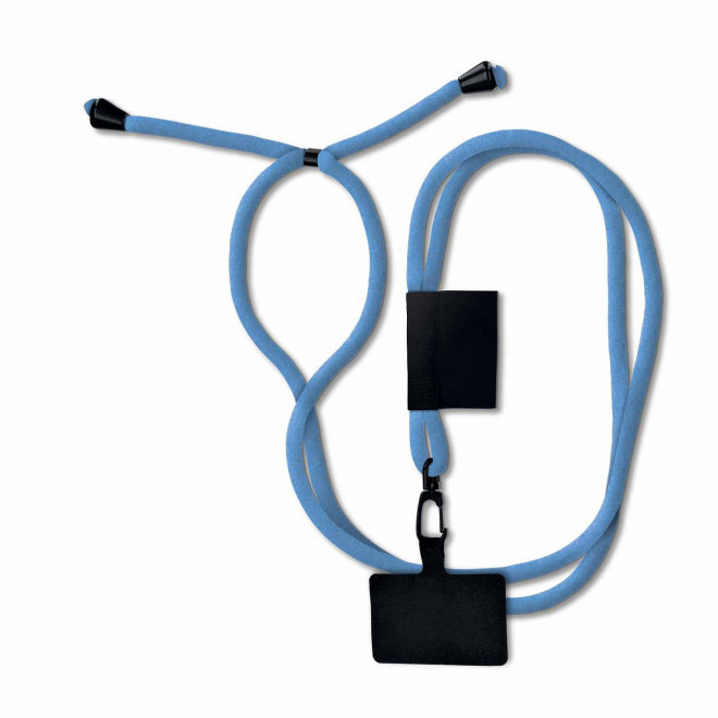 TOUR DE COU TELEPHONE PERSONNALISE 'TOURNY' - bleu clair