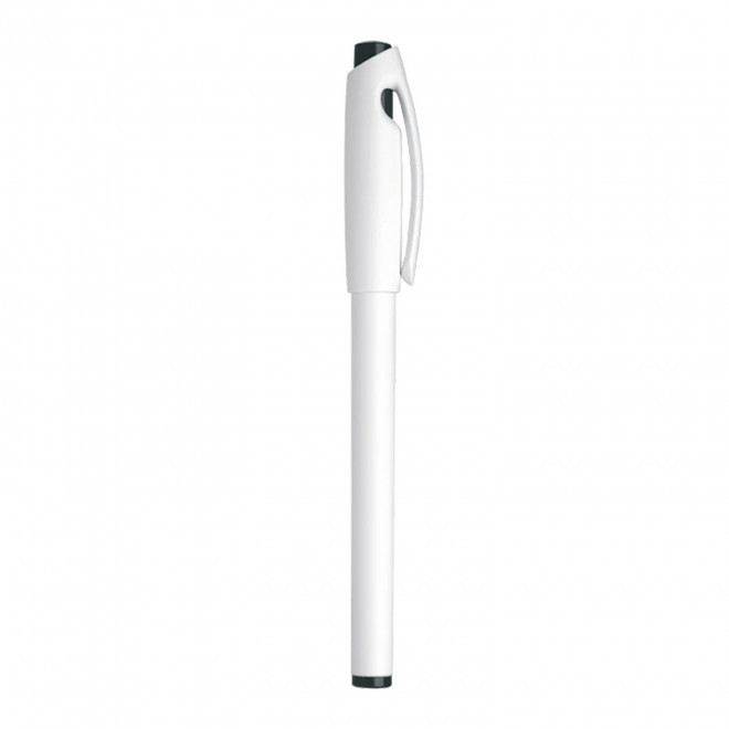 STYLO FEUTRE POINTE FINE PERSONNALISABLE SCHNEIDER® 'TOPLINER' - blanc/noir