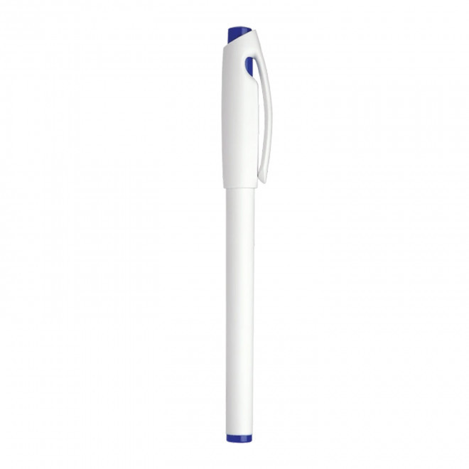 STYLO FEUTRE POINTE FINE PERSONNALISABLE SCHNEIDER® 'TOPLINER' - blanc/bleu