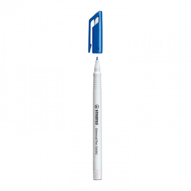 MARQUEUR PERMANENT STABILO® PERSONNALISE 'UNIVERSAL PEN' - bleu