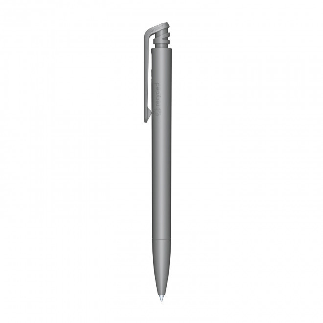 STYLO PERSONNALISÉ MATT RECYCLED SENATOR® 'TRENTO' - gris