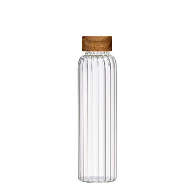 BOUTEILLE EN VERRE BOROSILI 500ML PERSONNALISEE 'CLEM' - transparent
