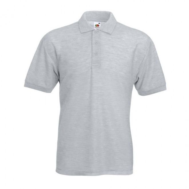 POLO HOMME PERSONNALISÉ 'MILFORD' - gris chiné