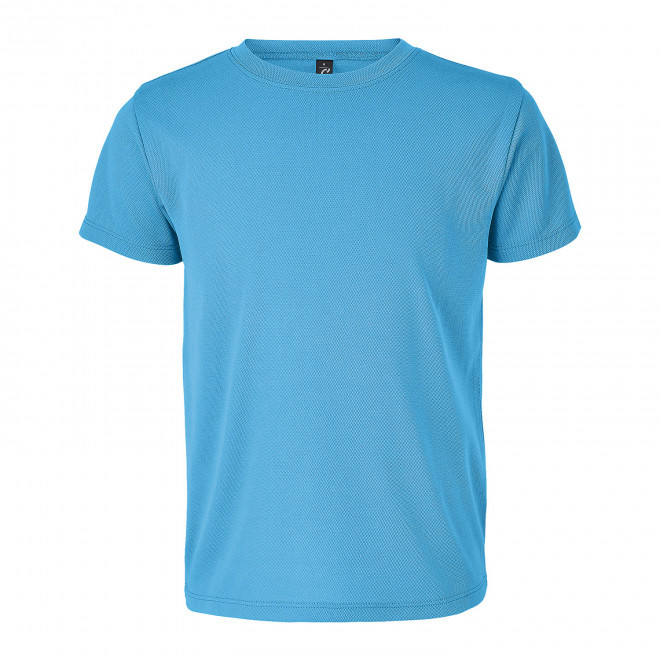 TEE-SHIRT PERSONNALISABLE DE SPORT ENFANT 'SPRINT' - bleu aqua