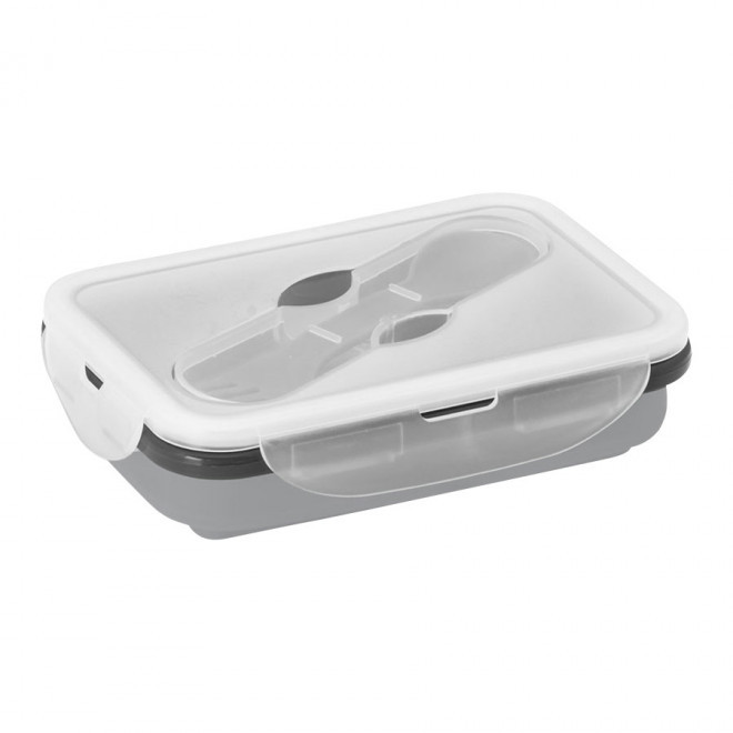 LUNCH BOX PERSONNALISABLE RÉTRACTABLE 'CAPITI' - gris