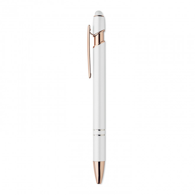 STYLO PERSONNALISABLE 'PRINCY ROSY RECYCLE'  - blanc