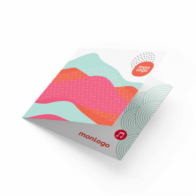 CARTE MUSICALE PERSONNALISEE 'NIBEL MUSIC' A5 - 14,8 x 14,8 cm