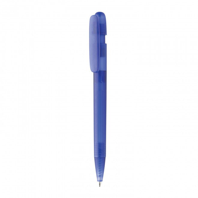 STYLO RECYCLE TRANSPARENT PERSONNALISE 'DIVIN' - bleu