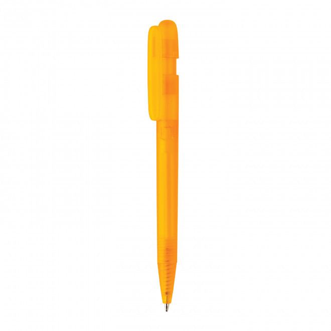 STYLO RECYCLE TRANSPARENT PERSONNALISE 'DIVIN' - orange