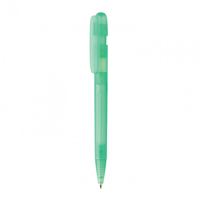 STYLO RECYCLE TRANSPARENT PERSONNALISE 'DIVIN' - vert