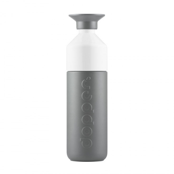BOUTEILLE EN MÉTAL PERSONNALISÉE DOPPER® 580ML 'LOSTRI' - gris