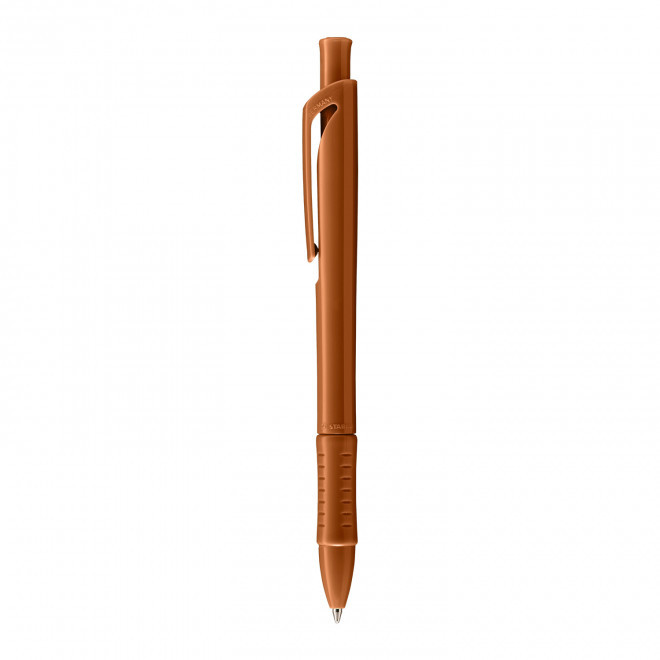 STYLO BILLE STABILO PERSONNALISABLE 'GREENFANCY' - marron