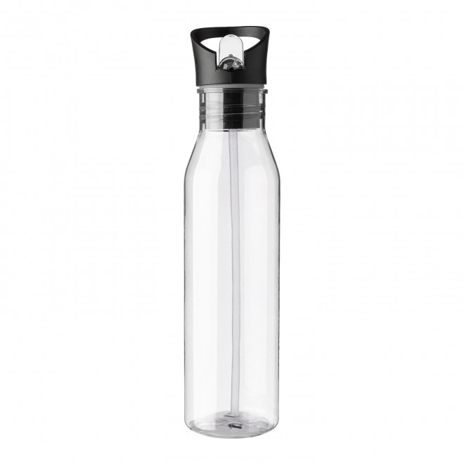 BOUTEILLE RPET PERSONNALISABLE 730ML AVEC PAILLE 'SIMCOE' - transparent