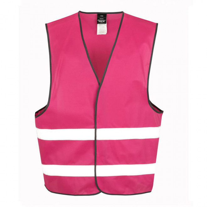 GILET DE SÉCURITÉ PUBLICITAIRE 'ARMILLA' - framboise