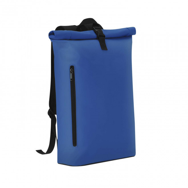 SAC A DOS ORDINATEUR PERSONNALISE EN PU 'ELITRIX' - marine