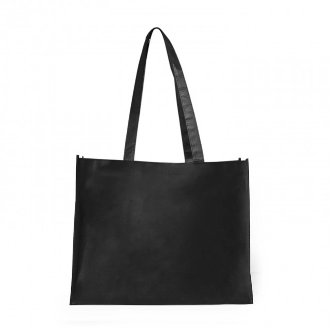 SAC NON TISSE PERSONNALISABLE BI COULEUR 'SALIM' - noir